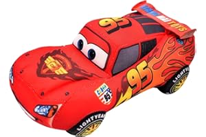 Ksopsdey Lightning Plush Doll,Red Car Plush Toy, Soft Cute Cars Plush Stuffed Doll Cool Movie Roles Toy Cute Creative Toys Gifts for Kids/Girls/Boys/Friends