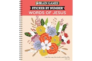 Brain Games - Sticker by Number: Words of Jesus (28 Images to Sticker)