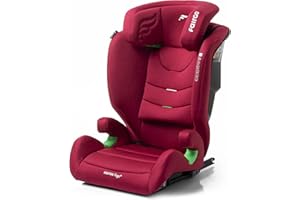 BABYAUTO – Silla de coche I-Size FAIRGO – RAGA - Silla de auto desde los 100 a los 150 centímetros - Grupo 2/3 hasta los 36 Kilos – Desde 3,5 a 12 años – Máxima reclinación (ROJO)