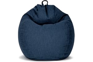 ‎GREEN BEAN Green Bean Indoor XXL Sitzsack mit 300 Liter mit EPS-Perlen Füllung - Kuschelig Weich Waschbar - Drinnen Stoff Bodenkissen Liegekissen Sitzkissen - Dunkelblau Navy