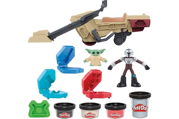 Play-Doh Star Wars: The Mandalorian Speeder catapulte, Coffret de pâte à Modeler