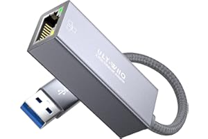 ULT-WIIQ USB 2.5G Ethernet Adapter, USB 3.0 to RJ45 2.5GbE LAN Gigabit Network Adapter with 10/100/1000/2500Mbps Full Speed for MacOS, Windows, Linux, Dell XPS, Surface Pro, Laptop, Tablet, Synology NAS and PC