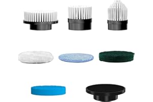 Cabezales Repuesto para Cepillo Limpieza, FYDEE 7 en 1 Cabezales de Repuesto para Cepillo Eléctrico Rotatorio ANS-8050/8051/8052, Compatibles con la Mayoría de Cepillos de Limpieza para Baño, Ducha
