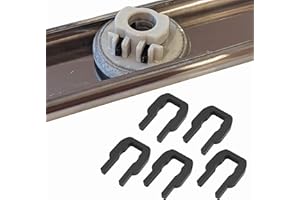 Sintrix Fab 5x Besteckkorb Klammer Halter Set kompatibel mit Miele Spülmaschine Schienen G305 G3xx. Ersatz für 09759811 1107900. Robuste Carbon Korbführung Clips für Geschirrkorb Befestigung
