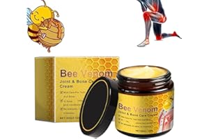 SRCASY Bienengift Gelenkcreme, Bienengiftcreme, Bienengift Schmerzlinderungs Knochenheilungs Creme, Bienengiftsalbe für Rücken, Nacken, Knie（60g）