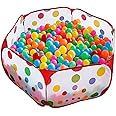 KUUQA Kids Ball Pit Ball Tent Toddler Ball Pit with Red Zippered Storage Bag for Toddlers Pets 39.4-inch by 19.7-Inch (Balls not Included)