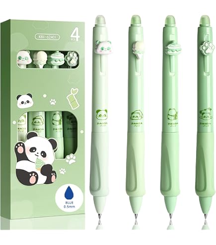Lot De 10 Recharges Stylo Effaçable 0.5mm Bleu - Compatibles KCatsy, MOZXIRZ - Mines Gel Thermosensible