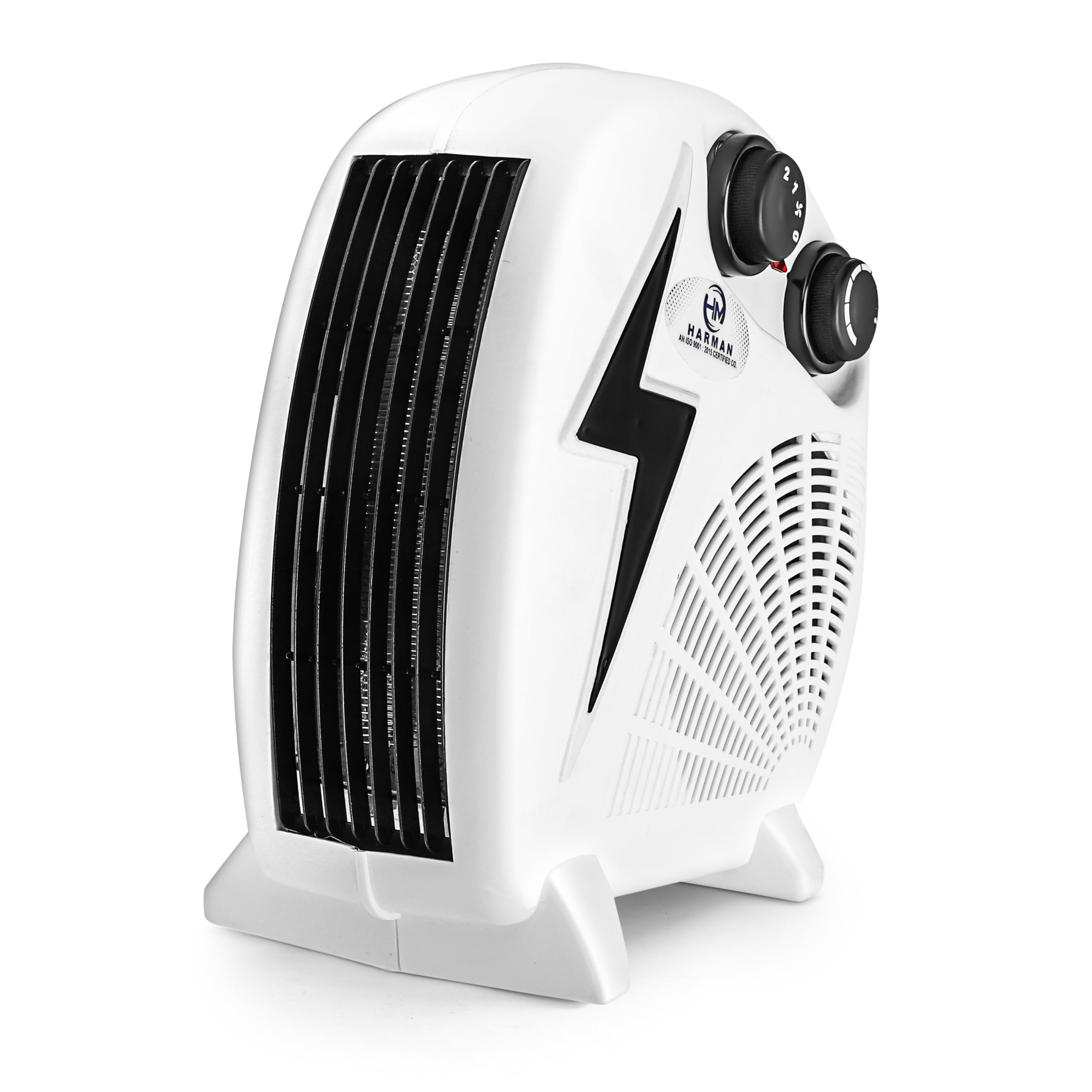 HM 2000W Room Heater | 2 Air Settings & Silent Operation Fan Heater | Compact Design | Auto Thermal Cut-Off | Comfortable Breathing & Anti-Dryness | with 1 Year Warranty (Bolt)