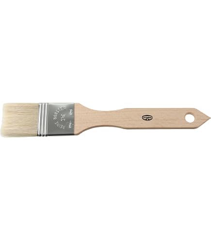 Fackelmann 42996 Lot De 2 Pinceaux Cuisine Pâtisserie - Manche Bois Poils Naturels