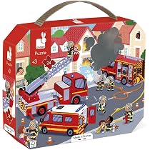 Janod Puzzle & Suchspiel Bauernhof Für Kinder, 24 Teile – Lernspiel Ab 3 Jahren, FSC-zertifiziert, Mit Koffer