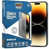 BUFF LABS Buff iPhone 14 Pro 5D Matte Ekran Koruyucu, Buff Labs