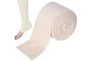 Yeasing Tubular Bandage Reusable Support Bandage Stretch Eczema Bandage Washable Sport Bandages Unstretched Bandage for Large Knee Size D (7.5cm X 8m) No stretch