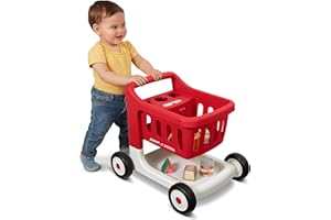 Radio Flyer Scan & Sort avec lumières et Sons Caddie, Chariot de Marche Rouge pour Tout-Petits, à partir de 1 an