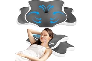 Azyvum Poduszka z pianki memory Ergonomiczna poduszka podpierająca kark Poduszka Poduszka dla osób śpiących na boku Poduszka podpierająca kark dla osób śpiących na boku, plecach, brzuchu