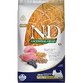 N&amp;D Ancestral Grain K&ouml;pek Kuzu, Kıl&ccedil;ıksız Buğday, Yulaf &amp; Yabanmersini Yetişkin Mini 2.5 kg