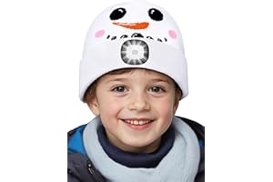 SPGOOD Berretto con Luce LED Bambini Ricaricabile, Cappello Invernale Donna Uomo Adatto per Gli Sport Invernali all'aperto: Sci, Accessori per la Pesca