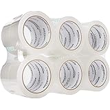 Amazon Basics Nastro per imballaggio,10,4 cm x 10,4 cm x 4,8 cm, per spedizioni, traslochi e magazzini, confezione da 12, Tra