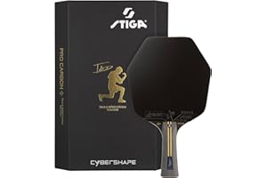 STIGA Pro Carbon Plus Cybershape Truls Edition Racchetta da Ping-Pong 5 stelle, Punto dolce esteso, Tecnologia Touch Carbon Technology, Gomma STAR5 Approvata da ITTF - Per Gioco Aggressivo