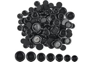 Sheryl&Rain 200 Stück Kabeldurchführung Gummi, 7 Größen Blindstopfen Gummitülle, Schwarz Gummistopfen Set, Wasserdicht Verschlussstopfen Gummi zum Schutz von Drähten, Kabel Stecker, Auto