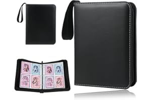 BAFUMIU Album per 400, 50 pagine, pelle PU, portatile. Con album carte collezionabili, raccoglitore carte magic, album toploader. Perfetto per collezionisti.