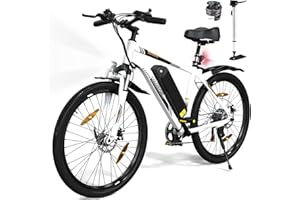 COLORWAY Vélo électrique pour Adultes, vélo de Montagne 26", EBike avec Batterie Amovible 36V 15Ah, écran LCD, Frein à Disque Double ebike