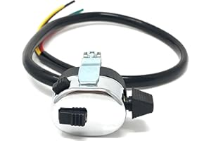 ALCHEMY PARTS Motorbike Horn & High/Low Switch - Custom Lucas Replica - 7/8" 22mm Handlebars