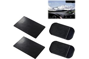 YZMRBDQC 4 alfombrillas antideslizantes para salpicadero de coche, autoadhesivas, antideslizantes, almohadillas antideslizantes de silicona, para decoración de coche, base antideslizante, para teléfono móvil