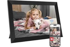 GGUA 10.1 Inch WiFi Digital Photo Frame Built in 64GB Memory, 1280x800 IPS LCD Touchscreen, Auto-Rotate and Audio, Quick and Easy Share Photos or Videos via the Frameo App, the Best Choice for Gifting