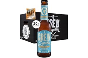 ‎CREW REPUBLIC CREW REPUBLIC Local Hero Modern Hell Craft Bier (20x0,33l) | Frisches Helles mit Twist | Nach Reinheitsgebot in Bayern gebraut | Inkl.1,60€ Pfand