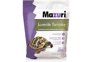 Mazuri | Young Turtle Food for Turtle Puppies | 8 Ounce Bag (8 Oz) 8 Ounce (Pack of 1),Pellet