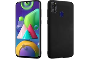 HS PRODUCTS HSP matowe czarne etui kompatybilne z Samsung Galaxy M21 | silikonowe etui premium TPU | odporne na zarysowania i uderzenia | matowa powierzchnia | idealnie dopasowane, miękkie, ultra cienkie etui