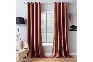MIULEE Tende Velluto Rosa Antico per Interni Tenda Moderne, Eleganti Tenda per Camera da Letto Salotto e Soggiorno, 2 Pezzi Tende Oscuranti Termiche per Interni Velluto con Occhielli L 140 x A 225 CM