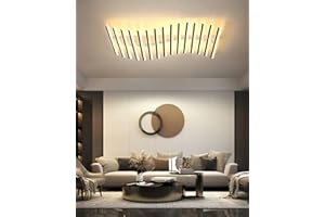 HUILEFU Creativo Lámpara de Techo Moderno Regulable Elegante Sala de Estar LED luces Empotrables Techo Forma de flor Diseño Cuarto Salón Cuarto de Los Niños Acrílico Lampara Colgante de Techo (D-110CM)