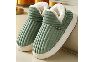GENERIC Women's Plush Cloud Slippers,Cozy Fleece-Lined House Shoes with Non-Slip Sole Warm Winter Booties Slippers Women Men for Indoor/Outdoor Use