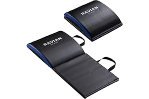 RAVIAN Sit Up Pad Fitness Mat Waist Abdominal and Core Trainer for Full Range of Motion ab Exercise, Perfect for Relief from Back pain, Yoga, gym & Home workout for Men and Women