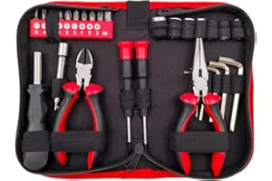 DR. BIKE DR.BIKE Kit Attrezzi Mecha Tool. Set Attrezzi Moto sottosella 185x105x40. Kit Moto con Pinza, Tronchesino, Cacciavite a Taglio, Cacciavite a Croce, Porta Inserti, Inserti, Prolunga, Bussole e Chiavi.