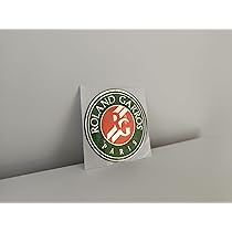 Autocollant Logo Roland Garros Pour Peugeot - Repro Chromée Résine Souple - Style Original RG