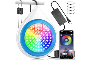 CXHOME Luces LED Piscina RGB, 12v Luces de Piscina LED Sumergibles Regulable Multicolor RGB con Control Inteligente De App, Cable de 5m+Transformador,Ángulo de 120 °,Impermeable IP68(Igual a 120W)