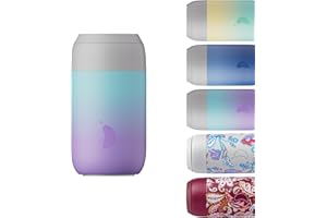 Chilly's Serie 2 Tazza da Caffè Termica - Tazza a Doppia Parete con Coperchio - Acciaio Inossidabile senza BPA - Twilight, 340ml