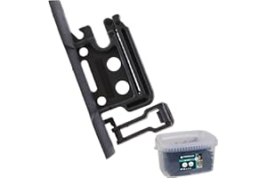 TRESSELEC - Isolateur clôture électrique universel - 50pcs - Compatible avec Cordes, Cordons jusqu'à 6mm et Rubans jusqu'à 40mm - Robuste et facile à visser - Pour piquets Bois - Fermeture à clip