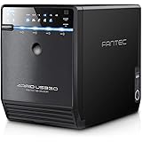 FANTEC Qb-35US3R Externes 4-fach Raid Festplattengehäuse (für 4x 8, 89 cm (3, 5 Zoll) SATA Festplatten, USB 3.0 SuperSpeed un