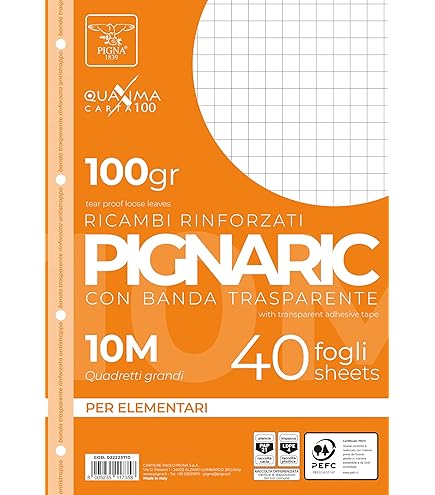 Blasetti 91405 Pièces De Rechange Perforées F.To A4 40 Feuilles Papier, 100 G/m², 5 Mm Avec Marg. (0Q