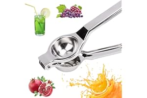 AOOGON Spremiagrumi Manuale in Acciaio Inox, Professionale Succo di Limone Pressa, Spremi Limone per Cucina, Bar, Ristorante