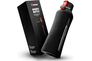 VIA FORTIS® Bottiglia in vetro con custodia in silicone di alta qualità