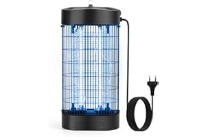 UIOK Lampara Antimosquitos, Mata Mosquitos Electrico 18W Antimosquitos Electrico con LED, UV Lampara Mata Mosquitos Silenciosa Aparato Mosquitos Electrico para Interior, Cocina, Dormitorio
