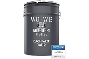 WO-WE Dachfarbe Sockelfarbe Dachbeschichtung W510 Anthrazitgrau ähnl. RAL 7016-20L