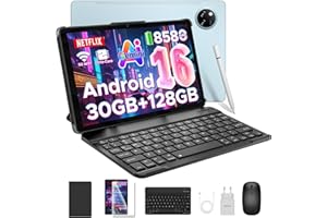 DOOGEE Tab A9 PRO+ Android 16 Tablets con Tastiera e Penna, Tablet 11 Pollici, 30GB RAM+128GB ROM/TF 2TB, 8580mAh 5G WiFi, Octa-Core PC,Gemini AI/Widevine L1/13MP/GPS/OTG/Doppi altoparlanti/3.5mm Jack