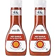 VEEBA Hot Garlic Stir Fry Sauce & Dip, 330Gram - Pack of 2