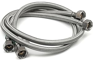 XCEL HOME Pair of 1/2" x 1/2" (Female to Female) BSP (900mm) Kitchen Basin Monobloc Mixer Tap Connector Flexible Hose Pipes Tail