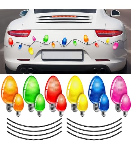 Graootoly Kit Renne De Voiture Avec LED - Nez Rouge Et Queue Décoration Noël Voiture Peluche Lumineuse